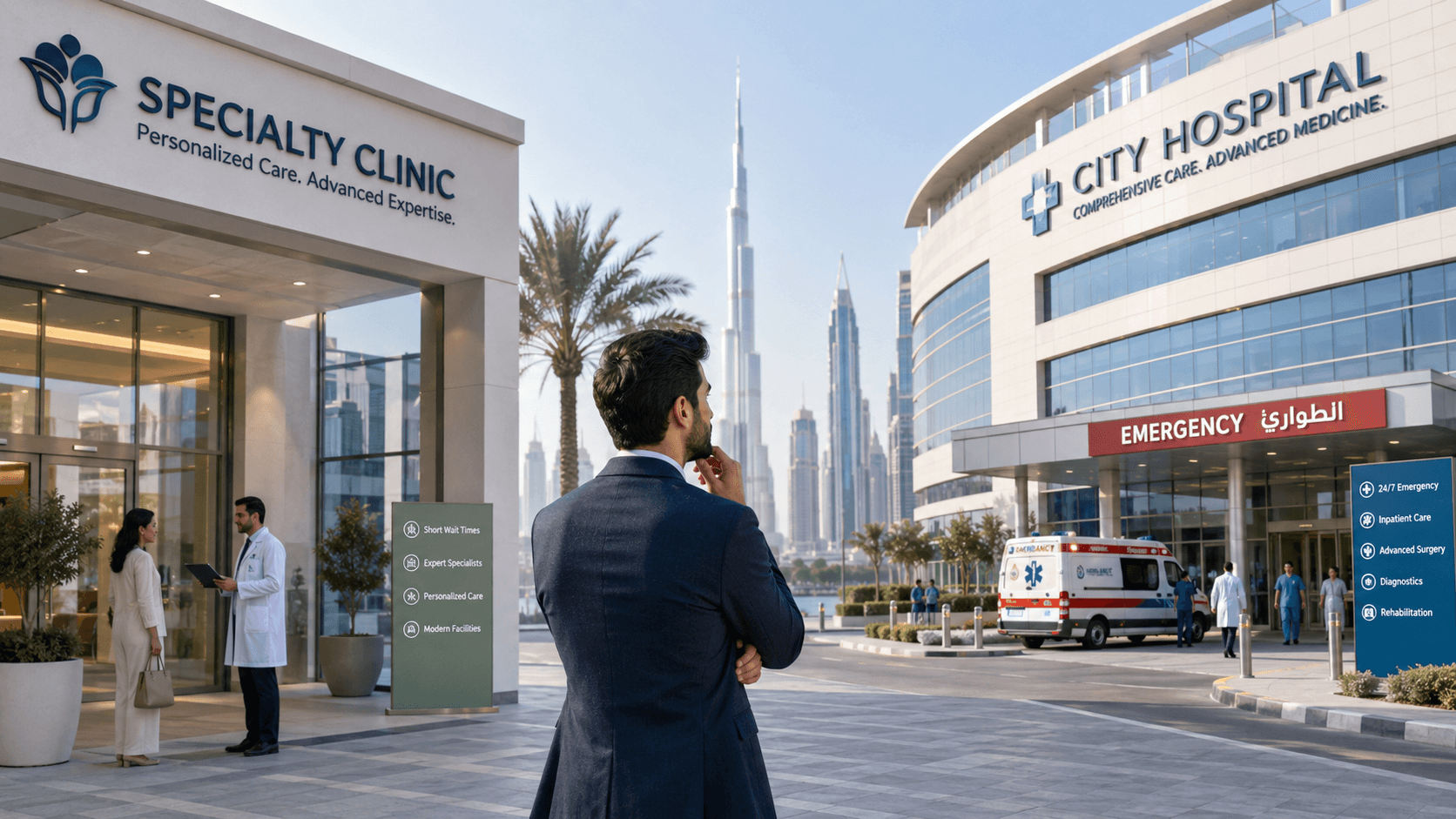 Clinics vs Hospitals in Dubai: 2026 Patient Guide